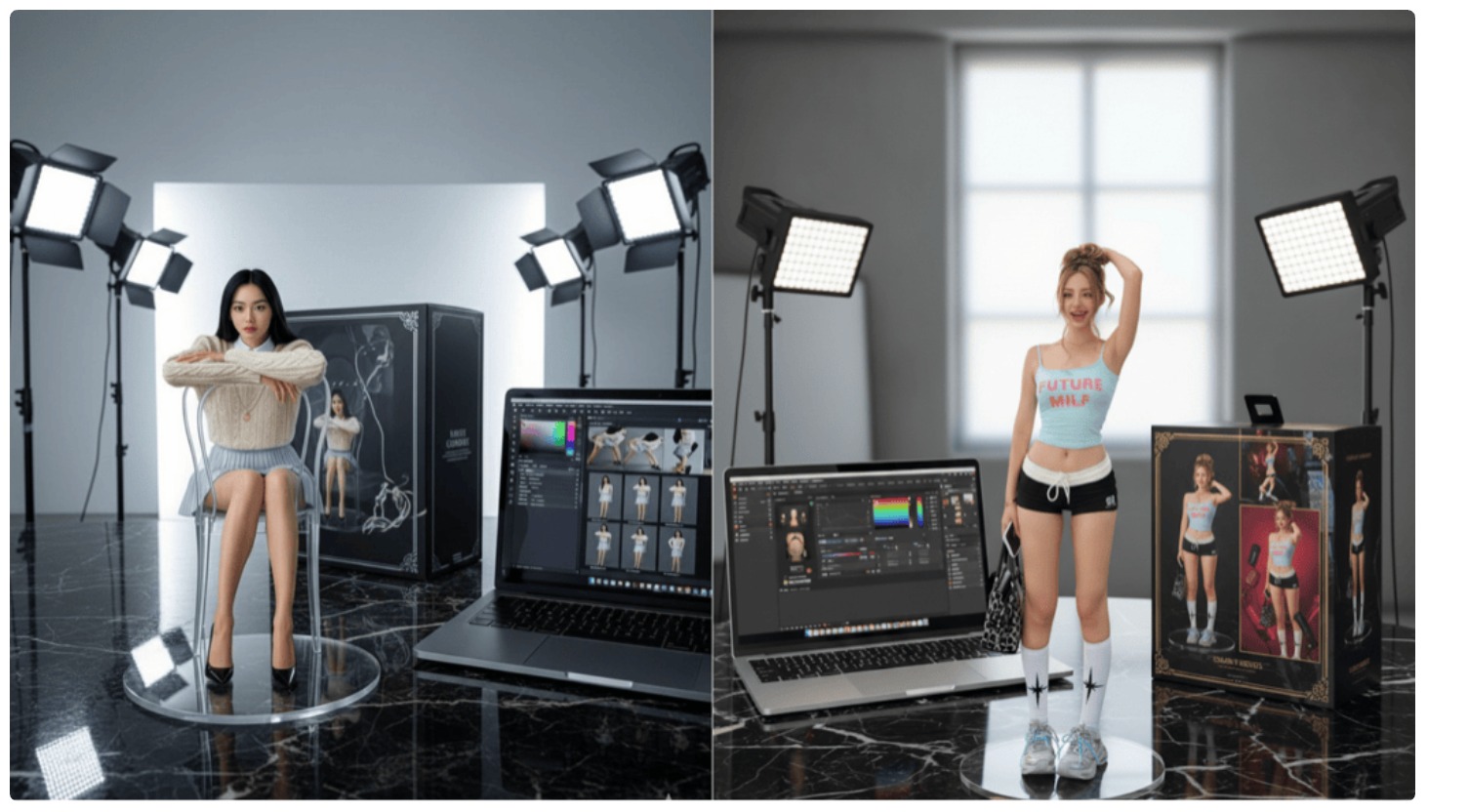 Luxury Figurine Photography Setup