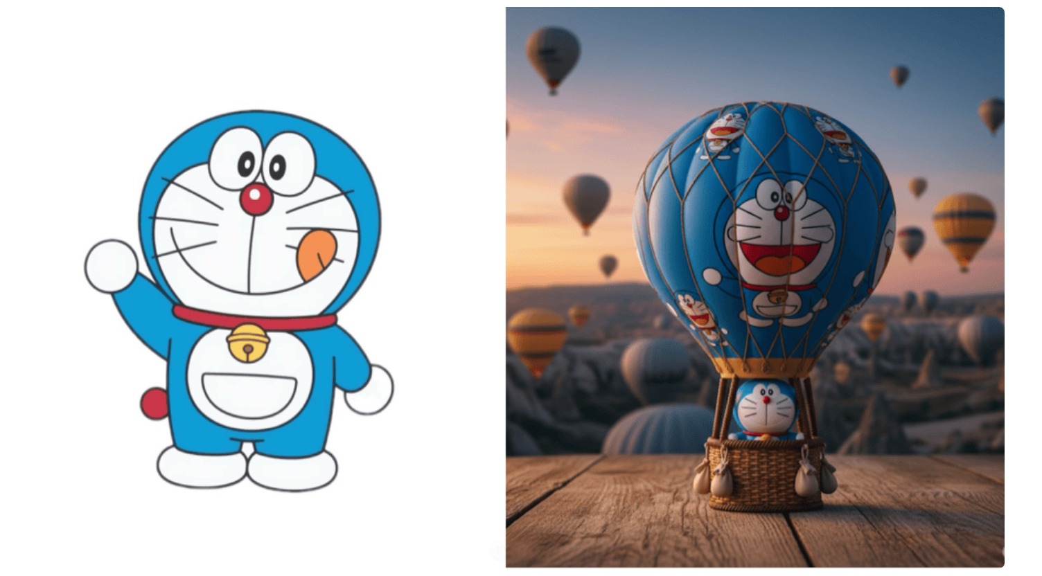 Hot Air Balloon Adventure Figure